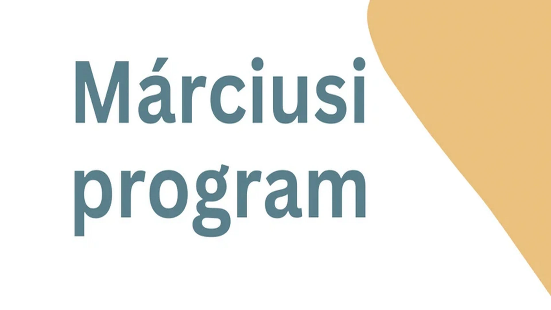 Márciusi program 
